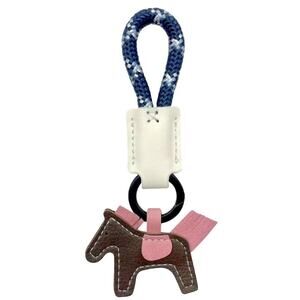 Do Everything In Love Vegan Leather Horse and Rope Key Ring Bag Charm